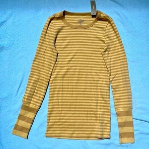 Yellow stripped long sleeve shirt